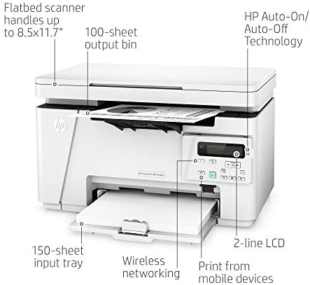 HP LaserJet Pro M26nw Wireless All-in-One Compact Laser Printer, Works with Alexa (T0L50A) - Image 2
