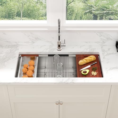 Sarlai 39 Kitchen Sink Undermount 39 x 19 Inch Undermount Sink Workstation - Image 2