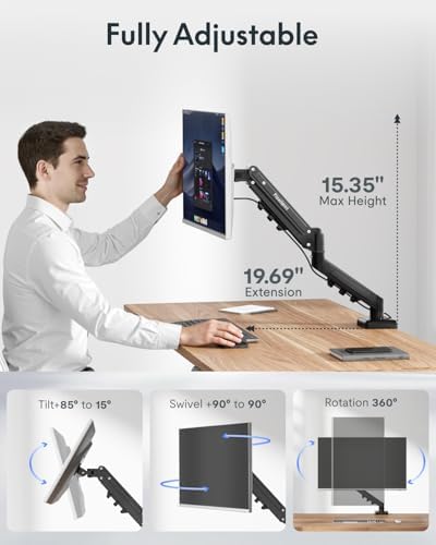 FLEXISPOT EN2 55"x28" Standing Desk Bundle with Monitor Mount, Black - Image 3