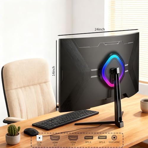ZZA 27 Inch 4K Gaming Monitor,UHD(3840x2160) 4K 144Hz Flat Monitor, Adaptive Sync,HDMI 2.1 & DP 1.4,Tilt Adjustment PC Monitor, Wall Mountable, for Work, Streaming, and Home Office, Black - Image 4