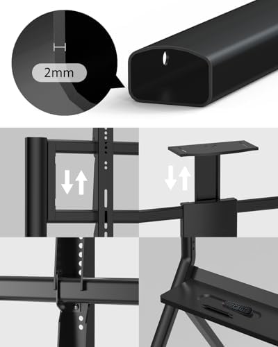 Smart Board Stand, Adjustable Rolling TV Stand, Max Load 220LBS - Image 5