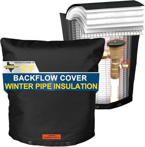 20"x26" Insulated Backflow Cover, Black, 7-Layer by CholilaCover