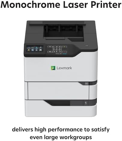 Lexmark MS826de Integrated Duplex, Monochrome Laser Printer, Monthly Page Volume: 5000-100000 Pages, 4.3-inch Color Touch Screen, 550-Sheet Output Bin, Print Speed: Up to 70 ppm(50G0310) - Image 2