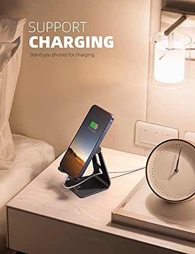 Lamicall Aluminum Cell Phone Stand, Adjustable Desk Phone Holder for iPhone - Image 4