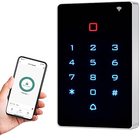 Wireless WiFi Access Control Keypad, Tuya Door Access Control System by AMOCAM