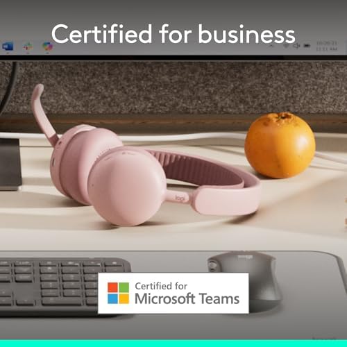 Logitech Zone Wireless 2 ES for Business Headset - Teams - Rose - Image 2