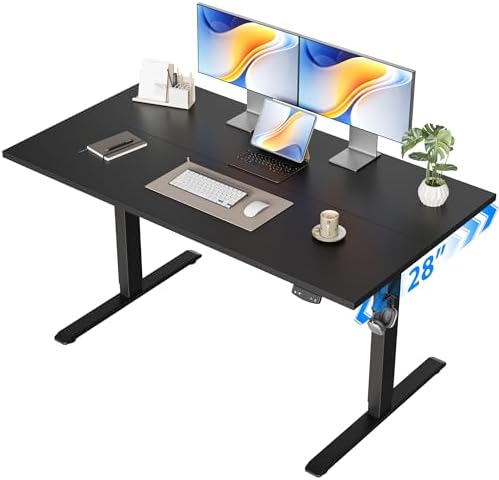 Agilestic 48 * 28 Inch Height Adjustable Electric Standing Desk, Black by Agilestic
