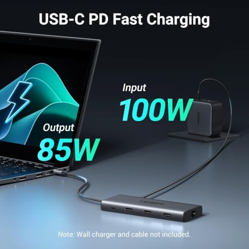 UGREEN USB C Docking Station Dual Monitor, 10-in-1 Laptop Dock with 2 HDMI - Image 5