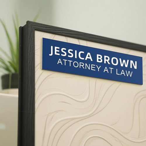 Personalized Adhesive Name Plate, Custom Engraved Office Sign - Image 2