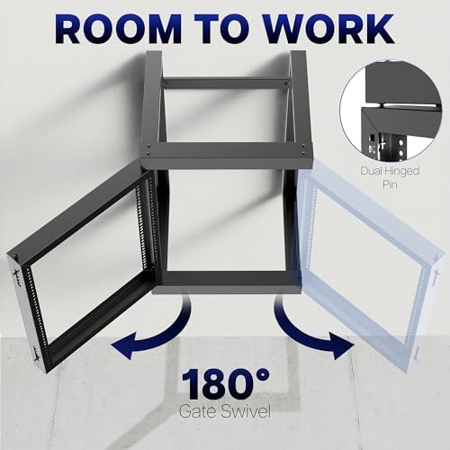 VIVO Black 12U Wall Mounted Server Rack Cabinet, MOUNT-SC12U - Image 3