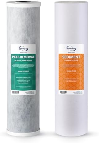 iSpring F2WGB22BPF 4.5" x 20" 2-Stage Whole House Water Filter by iSpring