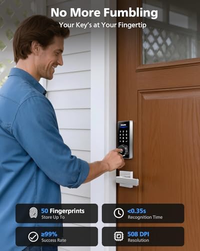 Philips Wi-Fi Smart Deadbolt Lock with 2 Handle, Keypad Front Door Lock Set - Image 5