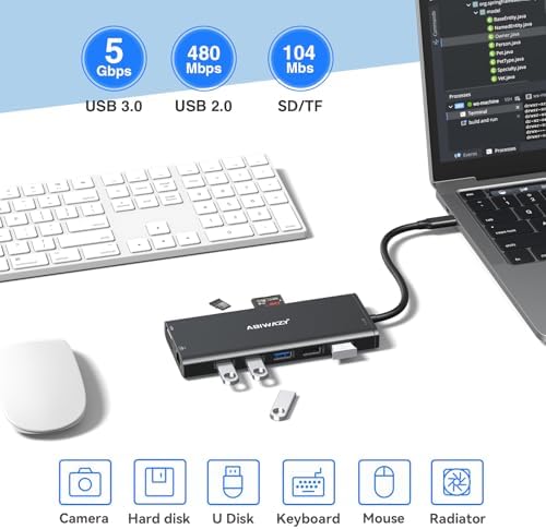 USB C Docking Station Dual Monitor Triple Display Hub Multiple Adapter - Image 7