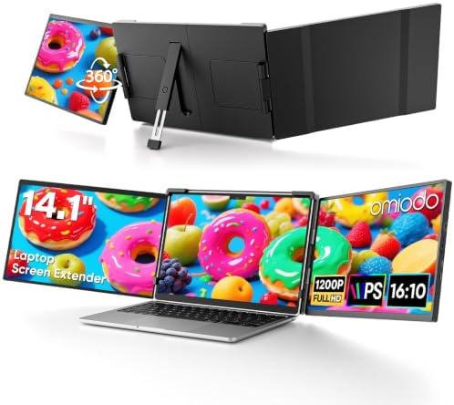 14" FHD 1200P IPS Laptop Screen Extender Fits 14"-17.3" Laptops by Unknown
