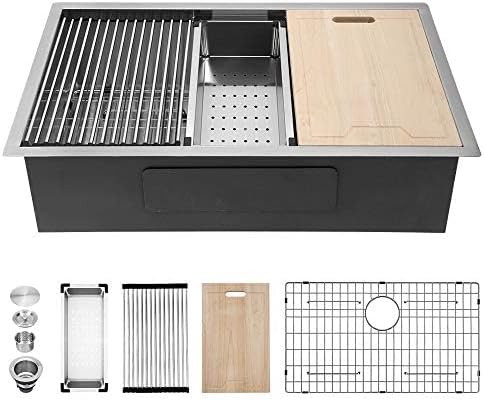 Kichae 27 Undermount Kitchen Sink 16 Gauge Stainless Steel ADA Compliant by Kichae
