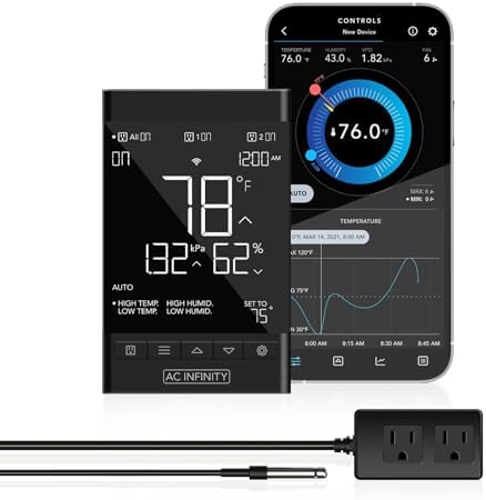 AC Infinity Controller 79, Temperature Humidity Outlet Controller, WiFi App by ACInfinity