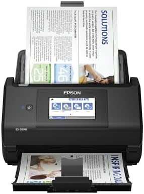 Epson Workforce ES-580W Wireless Color Duplex Desktop Document Scanner by Unknown