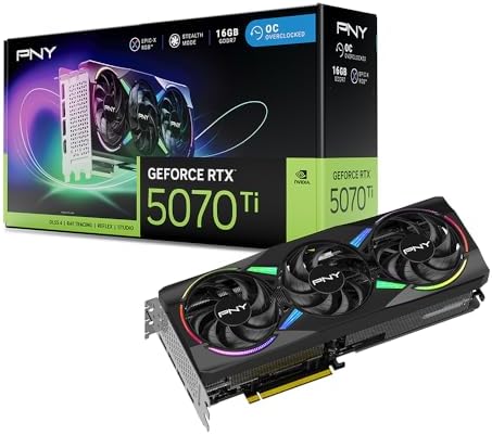 PNY NVIDIA GeForce RTX™ 5070 Ti Epic-X RGB™ OC Triple-Fan Graphics Card by PNY
