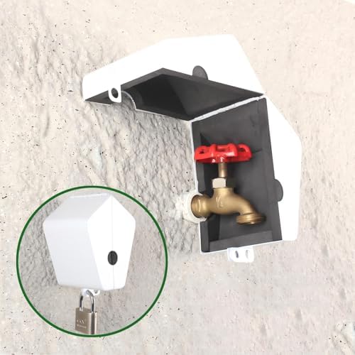 Outdoor Faucet Locking System with Padlock, White - Image 6