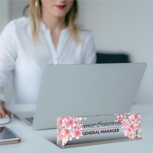Desk Name Plate Personalized, Custom Name Plate for Desk, Acrylic Desktop Accessories, Office Gift & Decor for Women Men, Teacher Nurse Boss Employee Appreciation Gifts - Image 6