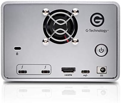 G-Technology 36TB G-RAID with Thunderbolt 3, USB-C (USB 3.1 Gen 2), and HDMI, Removable Dual Drive Storage System, Silver - 0G10810-1 - Image 5