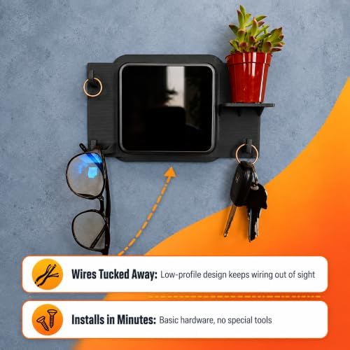 SplashNColor Wall Mount for Honeywell T5 Smart Thermostat – No-Drill Snap-On Bracket with Built-in Shelf | Easy Installation | Keeps Wires Hidden | Clean Modern Look for Home Climate - Image 6