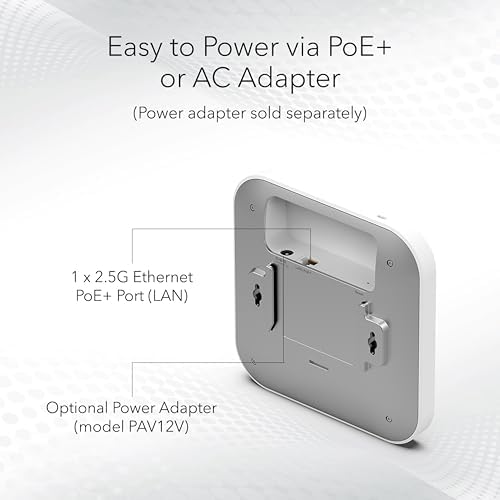 NETGEAR Cloud Managed 1.8 Gbps WiFi 6 Wireless Access Point (WAX610) - Image 5