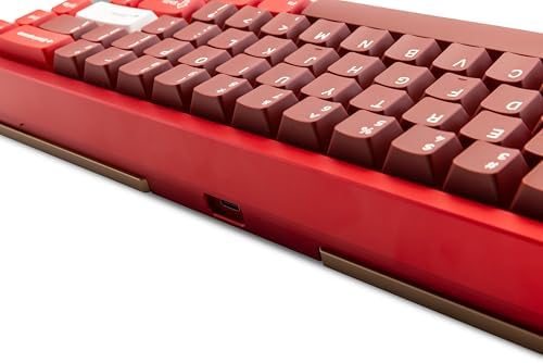 KEEBMONKEY WOBKEY Zen 65 65% Quick Release Wireless Mechanical Keyboard with RGB, CNC Aluminum Case, Hot-Swappable, VIA Support, BT/2.4G/USB-C Gaming Keyboard for Mac/Windows (Ultra Red) - Image 6
