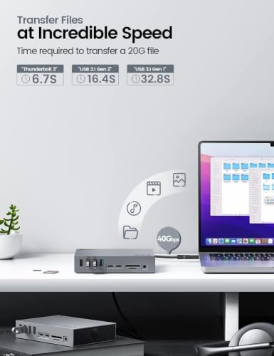 Yottamaster Thunderbolt 3 Docking Station 8K Display for Windows and Mac - Image 4