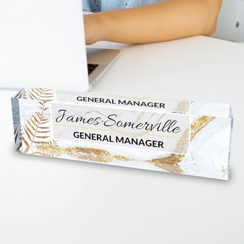 Desk Name Plate Personalized, Custom Name Plate for Desk, Acrylic Desktop Accessories, Office Gift & Decor for Women Men, Teacher Nurse Boss Employee Appreciation Gifts - Image 5