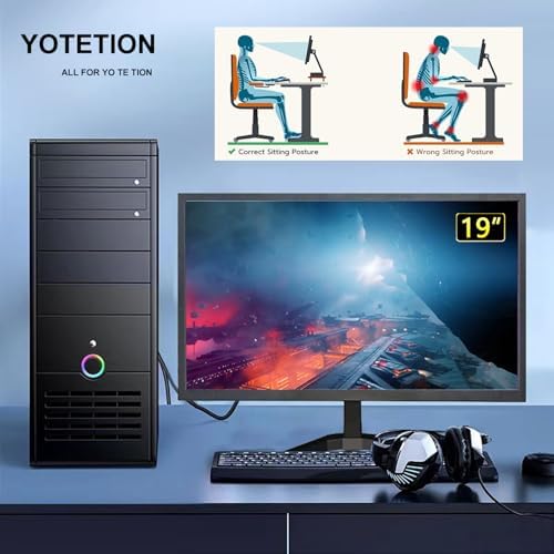 19-inch Full HD 75Hz Small Thin Monitor for laptops, Computers and desktops, HD+ 1440 x 900p, Anti-Glare, LED Display, VGA/HDMI Connection - Image 2