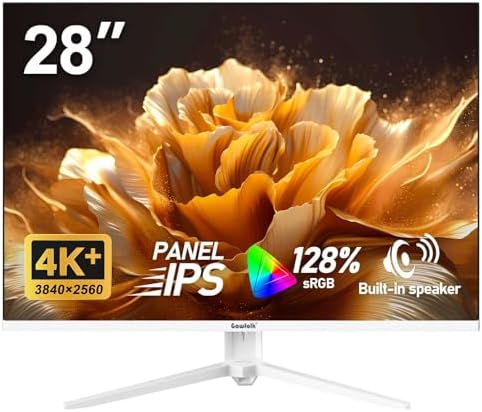 Gawfolk 28 inch UHD 4K computer monitor, IPS Ultra HD (3840×2560p)PC screen by Gawfolk