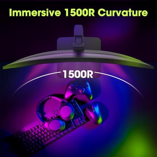 Amzfast 27" 280Hz WQHD Curved Gaming Monitor,Height Adjustable Stand,1ms OD - Image 5