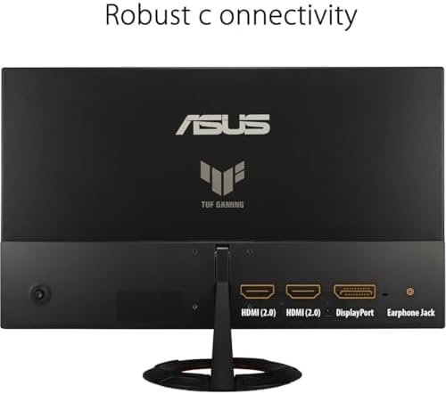 ASUS TUF Gaming 27" FHD IPS Monitor with 1ms Response Time, Built-in Speakers, Anti-Glare, Flicker Free, AMD FreeSync, 180Hz, Displayport, HDMI, Black (VG279Q3R) 2Pack w/DKZ Hub & ErgoFlexy Dual Mount - Image 5
