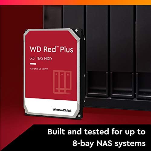 Western Digital 2TB WD Red Plus NAS Internal Hard Drive HDD - 5400 RPM, SATA 6 Gb/s, CMR, 64 MB Cache, 3.5" - WD20EFRX - Image 3