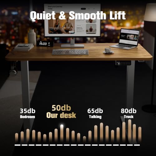 ERGOMAKER 43"x24" Standing Desk, Height Adjustable Sit-Stand Home Office - Image 4
