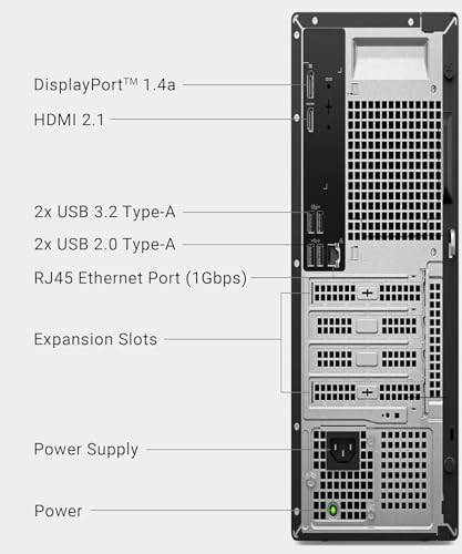 Dell Pro1250 Desktop, New OptiPlex Version, Intel I9-14900K(24 Core, 36MB Cache, 32Threads,), 32GB DDR5 RAM, 1TB PCIe SSD, Dual 4K Monitor Support, Ultra-Quiet Design, Ethernet, Windows11 Pro - Image 4