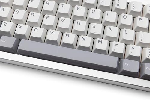 KEEBMONKEY WOBKEY Zen 65 65% Quick Release Wireless Mechanical Keyboard with RGB, CNC Aluminum Case, Hot-Swappable, VIA Support, BT/2.4G/USB-C Gaming Keyboard for Mac/Windows (Ultra Silver) - Image 5