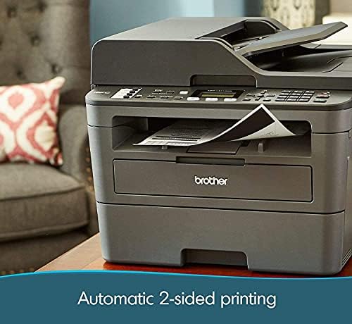 Brother L-2710DW Series Compact Monochrome All-in-One Laser Printer I Print Copy Scan Fax I Wireless I Mobile Printing I Auto 2-Sided Printing I ADF I 32 ppm I ADF + Printer Cable - Image 3