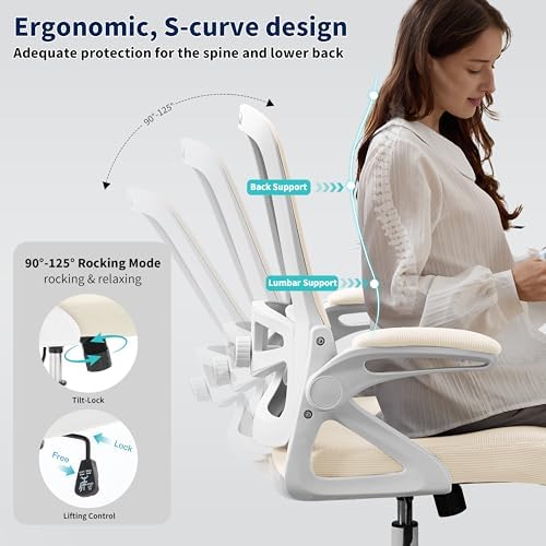 Ergonomic Office Chair Desk Chair with Adjustable Lumbar Support - Image 5