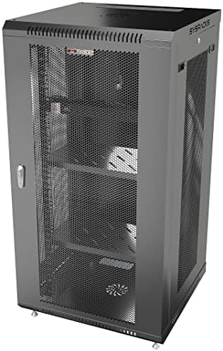 Sysracks 22U Server Rack Cabinet Enclosure | Locking Vented Doors | Network Equipment Rack for Data Centers, IT Rooms, Audio/Video Gear, and Home Offices | for Servers, Routers, Patch Panels - Image 3