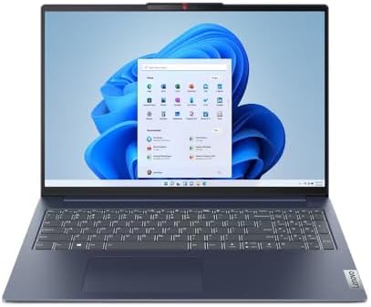 Lenovo IdeaPad Slim 5 16" WUXGA IPS Touchscreen Laptop Intel Core i7-1355U 16GB LPDDR5 RAM 512GB SSD PCIe NVMe Backlit Keyboard Numeric Keypad Wi-Fi 6 Abyss Blue Windows 11 Home (Renewed) by Amazon+Renewed