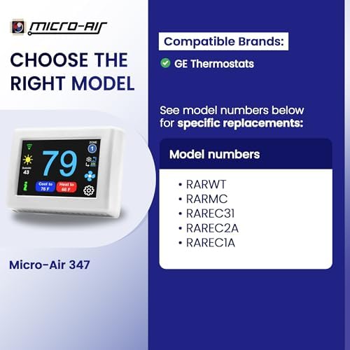 MICRO-AIR EasyTouch Digital RV Thermostat Replacement, 347 White - Image 3