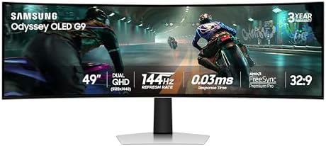 Samsung 49" Odyssey OLED G9 (G91SD) Dual QHD QD-OLED Curved Gaming Monitor by Unknown