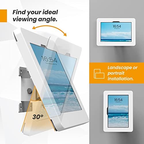 Tablet Wall Mount Compatible with 11" Samsung Galaxy Tab A11+, Tab A9+, Anti-Theft Lock Adjustable - BSW101WJ - Image 5