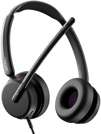 EPOS Impact 460 Binaural On-Ear USB-C and USB-A Wired Headset with Noise-Canceling Mic, Plug-and-Play, Clear Sound, Comfortable Fit, Suitable for Office, Home, and Business Communication by EPOS