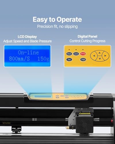 VEVOR Vinyl Cutter Machine Upgraded 28" Paper Feed Cutting Plotter Bundle - Image 4