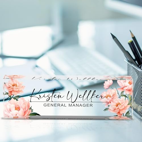 Custom Acrylic Name Plates for Desks, Personalized Office Decor - Image 2