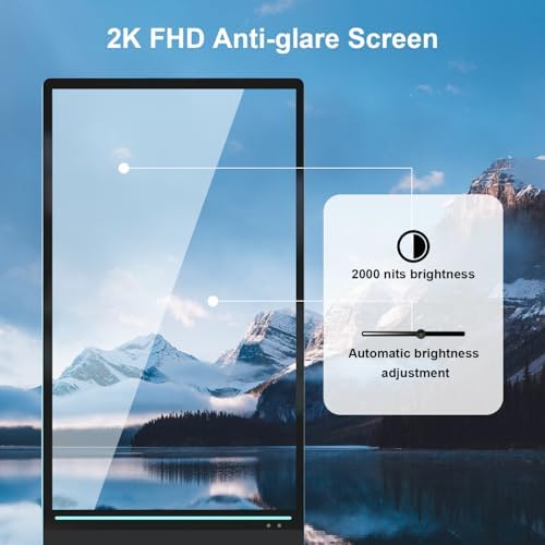 43 inch Outdoor Mobile Digital Signage Display with Road Case, IP65 Waterproof Advertising Display Kiosk, Rechargeable Battery, Brightness Auto-Adjustment and Impact Resistant Screen - Image 3