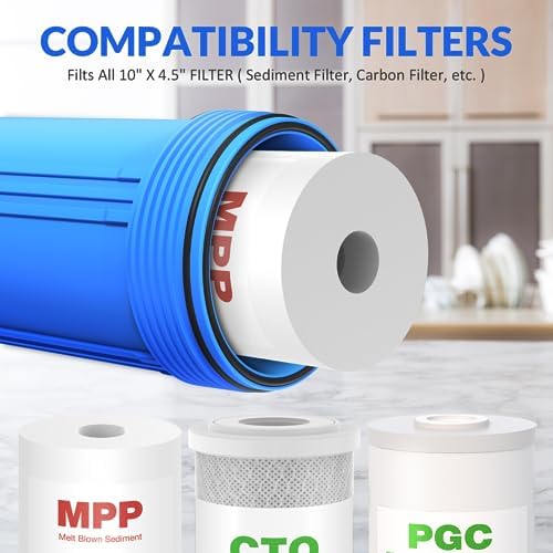 SimPure DB10P 10" *4.5" Whole House Sediment Water Filter Housing - Image 5
